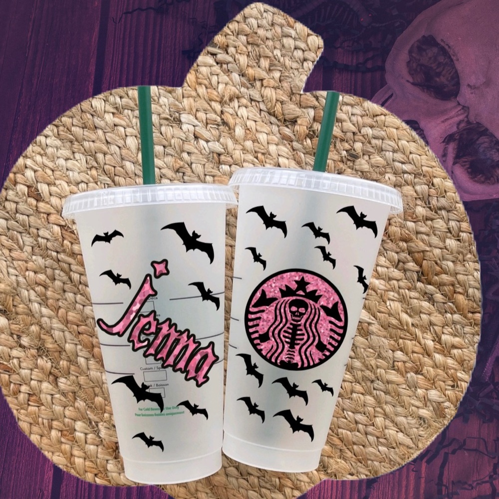 Mermaid Skeleton Starbucks cold cup